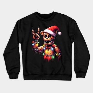 Rock Christmas Five Nights At Freddys Crewneck Sweatshirt